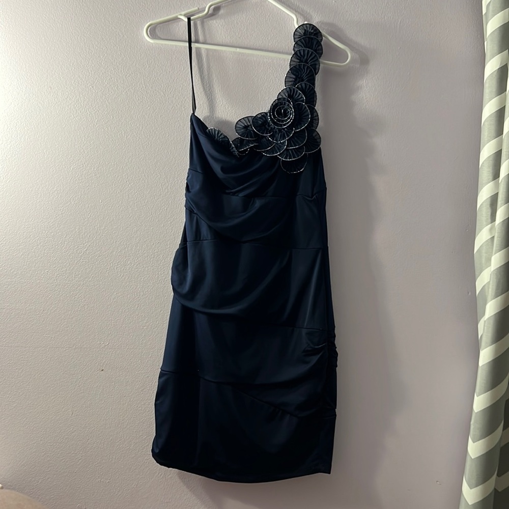 Bodycon navy blue dress